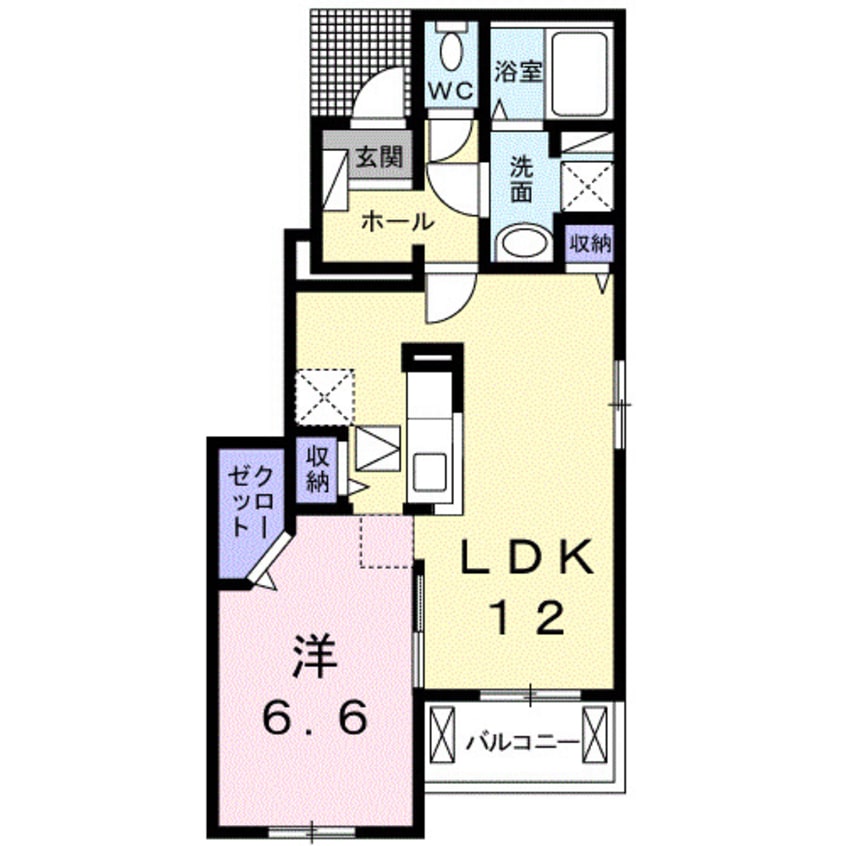 間取図 クラール元山Ｆ