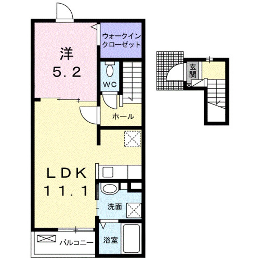 間取図 エクロール国分寺Ａ