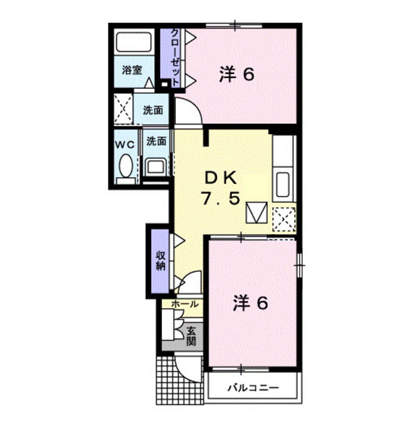 間取図 アンダンテＡ