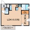 コリドールナカノ 1LDKの間取り