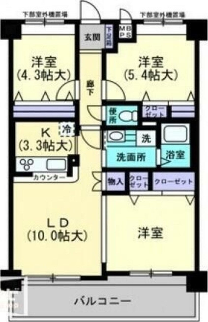 間取図 ウイングコート高松