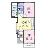 エテルノ　グランツⅣ 2DKの間取り