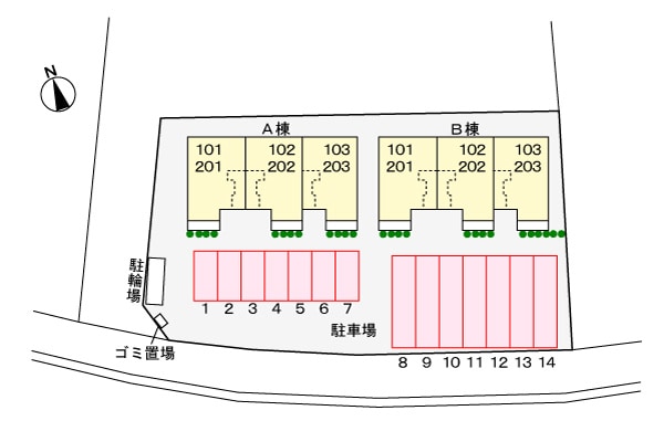 駐車場 エレガンテＭ　Ｂ