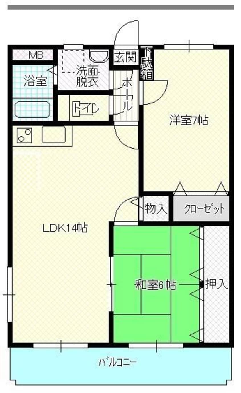 間取図 Ｍ．クラルテ