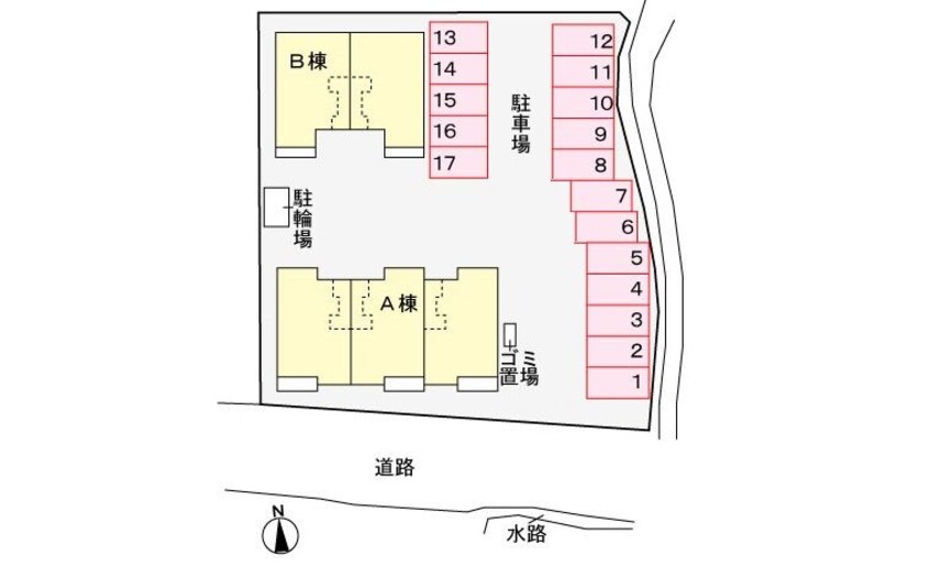 駐車場 アスランリバーウエストＢ