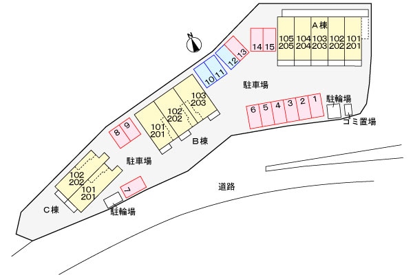 駐車場 ハッピー・レモンＣ