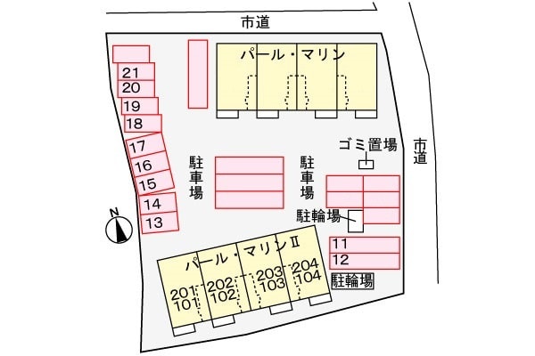 駐車場 パールマリンⅡ