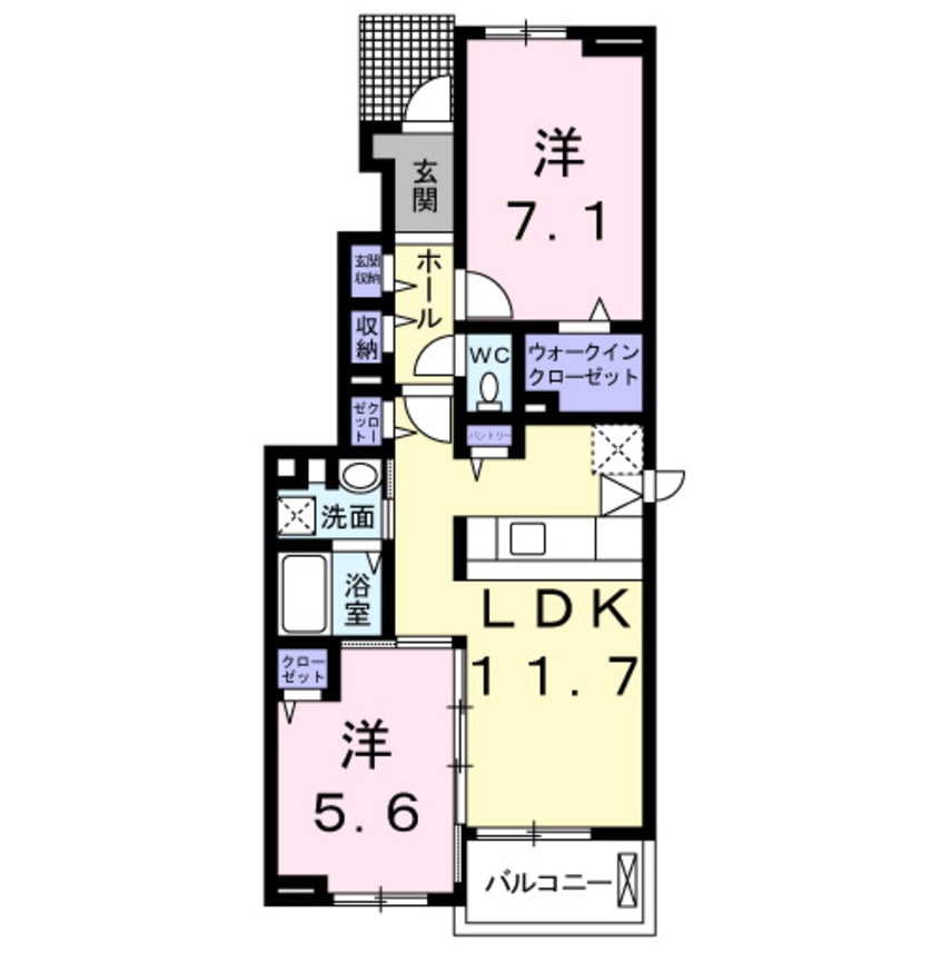 間取図 フォルシュ・ヴェーラⅡＢ