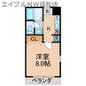 エイレガード 1Kの間取り
