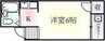 ドルフ玉藻 1Rの間取り