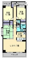 RATAN・TATA 3LDKの間取り