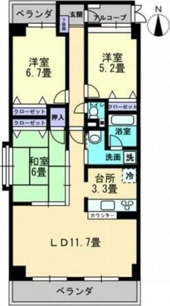 間取図 ＲＡＴＡＮ・ＴＡＴＡ