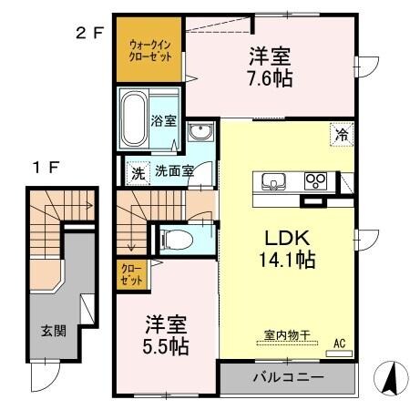 間取り図 レグルス B棟