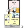 サンフラワー今里 1LDKの間取り