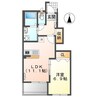 ソレイユ元山町Ⅱ 1LDKの間取り