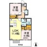 グランシャリオ 2LDKの間取り