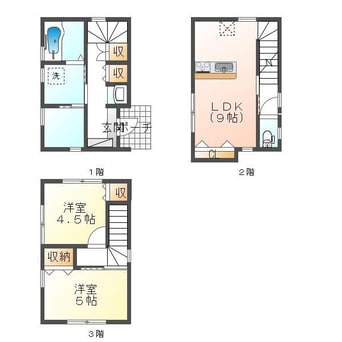 間取図 今里借家（東側）