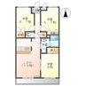 アフロート太田 3LDKの間取り