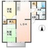 フレグランス前田 Ａ棟 2LDKの間取り