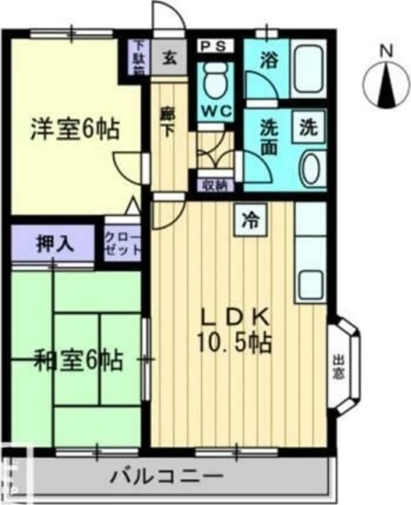 間取図 グレースハタオカ