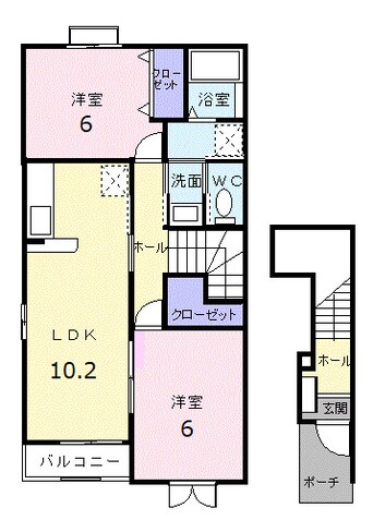 間取図 ウエストヒルズＣ