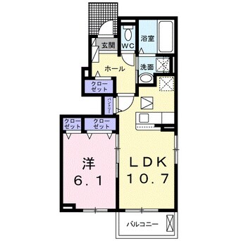 間取図 オプス多肥　壱