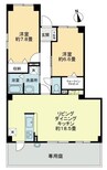 カサデル フェレオⅡ 2LDKの間取り
