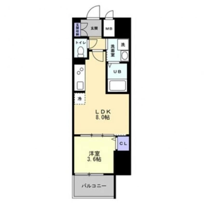 間取図 S-RESIDENCE中新町avelis