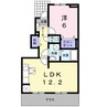 ルース　デラ　プレッソ　Ⅲ 1LDKの間取り