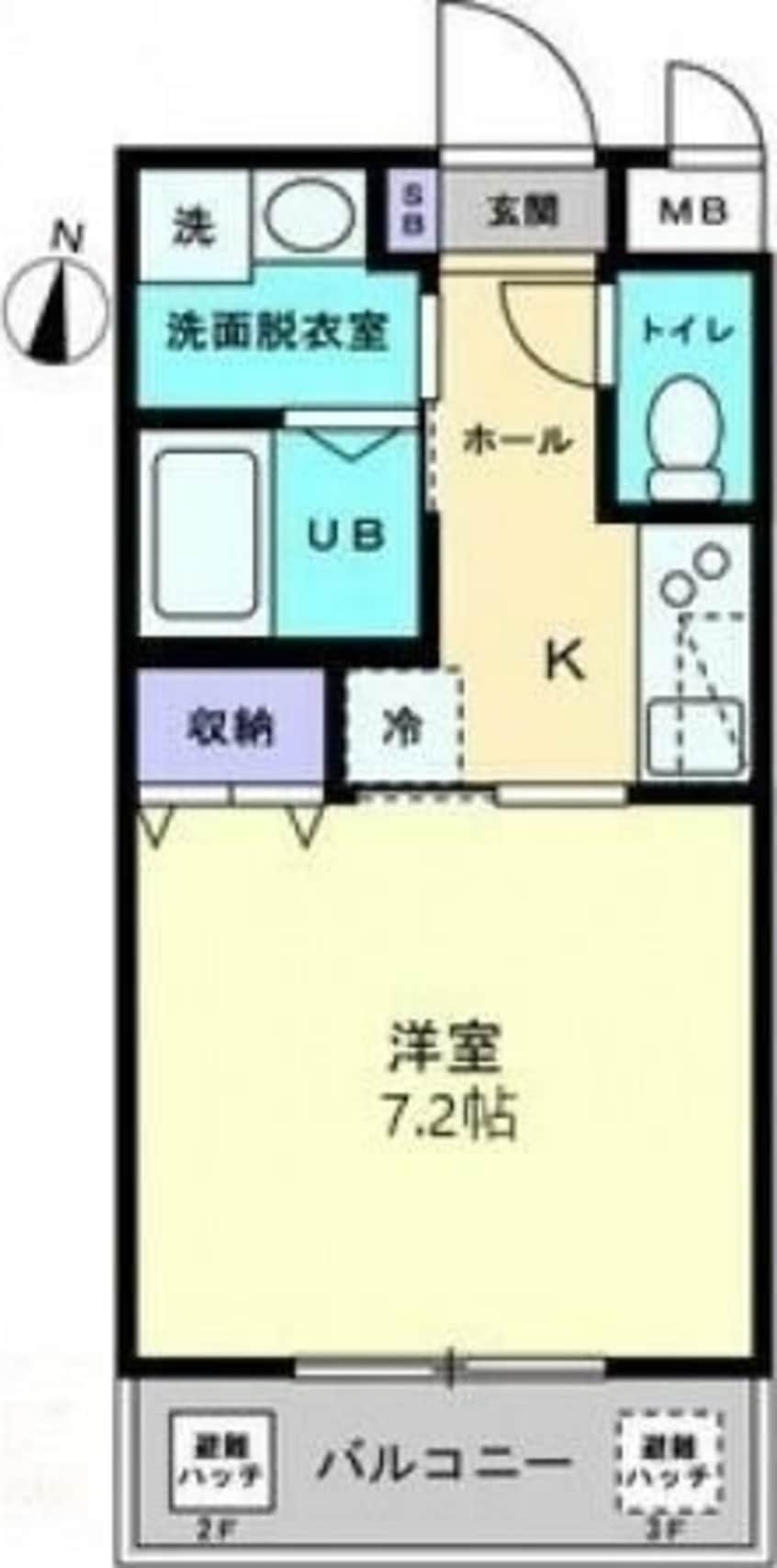 間取図 Ｌａｖｉｔａ扇町