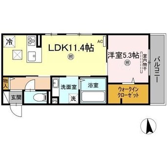 間取図 ユニヴェールⅡ A棟
