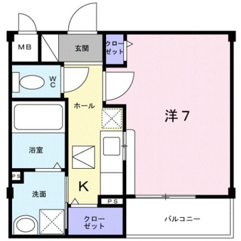 間取図 グランツ築地