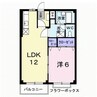 エルディム川善 1LDKの間取り