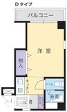 アルファエステート昭和町 1Kの間取り