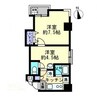 シティホワイト 1DKの間取り