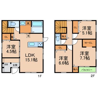 間取図 Casa一宮