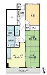 スカール太田 3DKの間取り