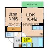 シャリンティア 1LDKの間取り