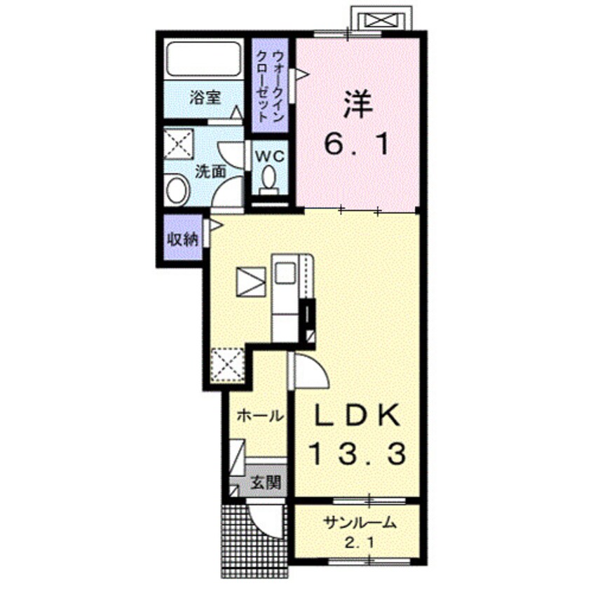 間取図 クラール国分寺Ａ