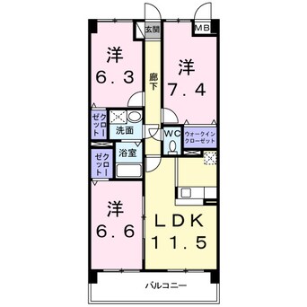 間取図 サン　ビオラ