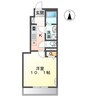 ソレイユ元山町Ⅰ 1Kの間取り