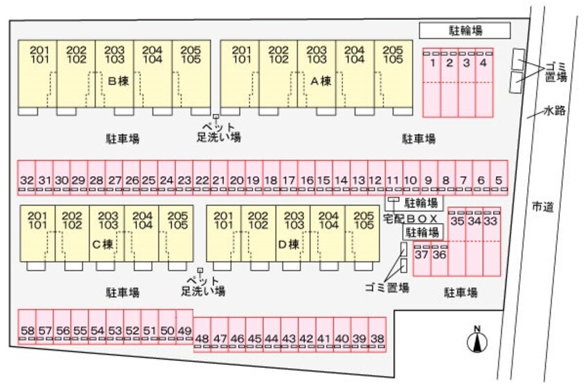 駐車場 ベルエア木太Ｂ