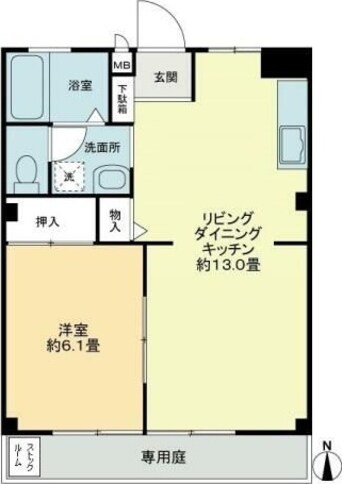 間取図 フォブール円座Ⅱ
