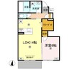 コートビレジ屋島Ⅲ 1LDKの間取り