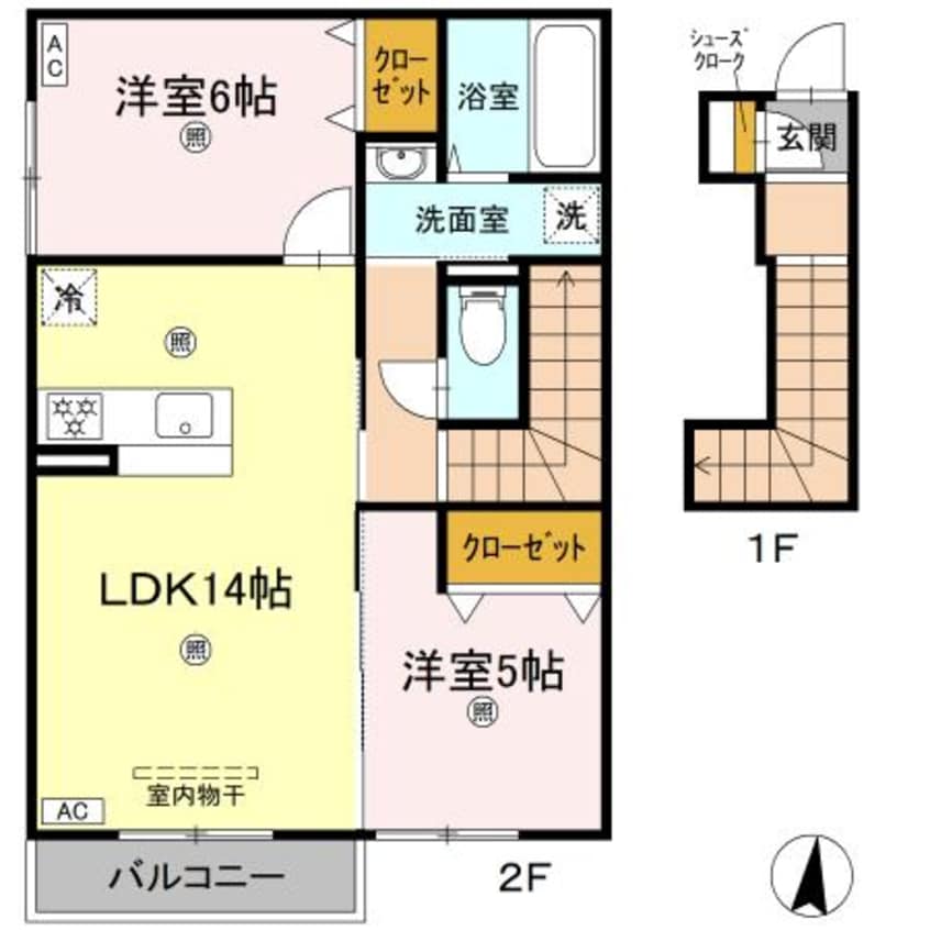 間取図 コートビレジ屋島Ⅲ