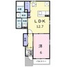 ブライトタウンＭーⅡ 1LDKの間取り