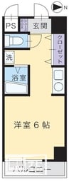 ReXIS塩上 1Kの間取り