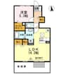 プラティーク ハバラ 1LDKの間取り
