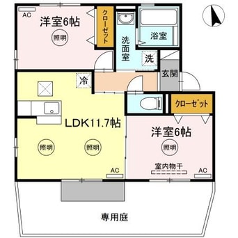 間取図 プルミ・エール C棟