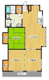 山愛ビル 3LDKの間取り